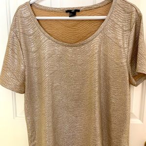 H&M gold tee